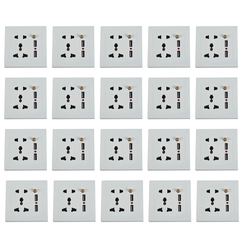 Горячая TTKK 20X 2.1A двойной USB настенный адаптер для зарядного устройства, универсальная розетка, панель, белый переключатель
Горячая TTKK 20X 2.1A двойной USB настенный адаптер для зарядного устройства, универсальная розетка, панель, белый переключатель