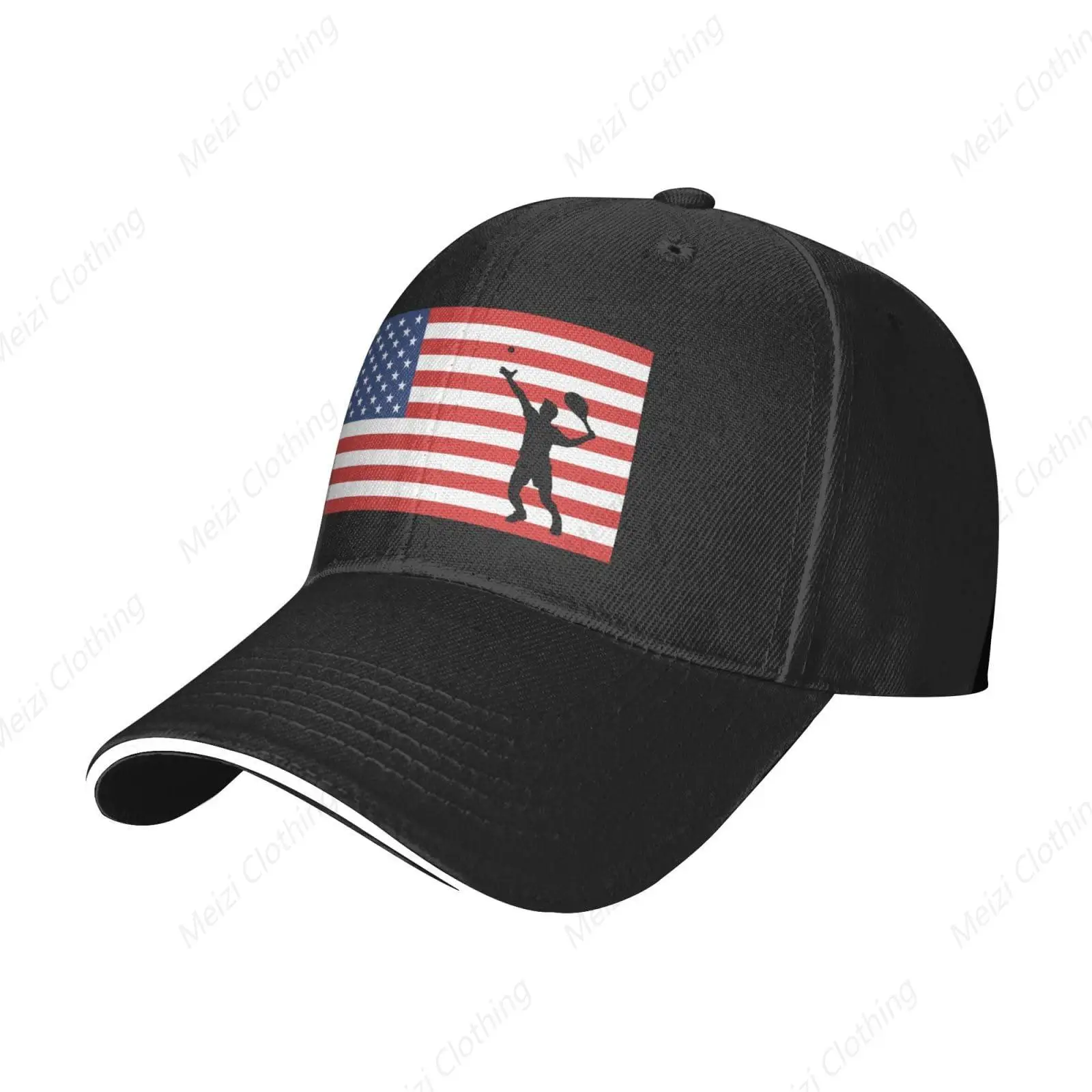 Tennis American flag baseball cap outdoor sports sandwich duckbill cap adjustable gift truck cap
Tennis American flag baseball cap outdoor sports sandwich duckbill cap adjustable gift truck cap