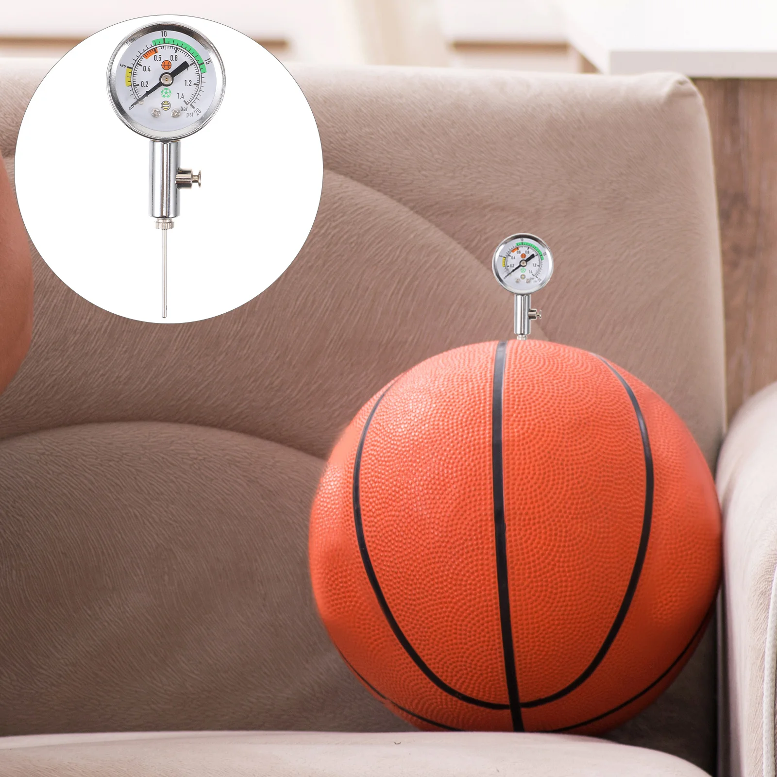 Ball Pressure Gauge Lightweight Metal Design for Basketball Football Volleyball Sports Ball Pressure Measure Tool
Ball Pressure Gauge Lightweight Metal Design for Basketball Football Volleyball Sports Ball Pressure Measure Tool