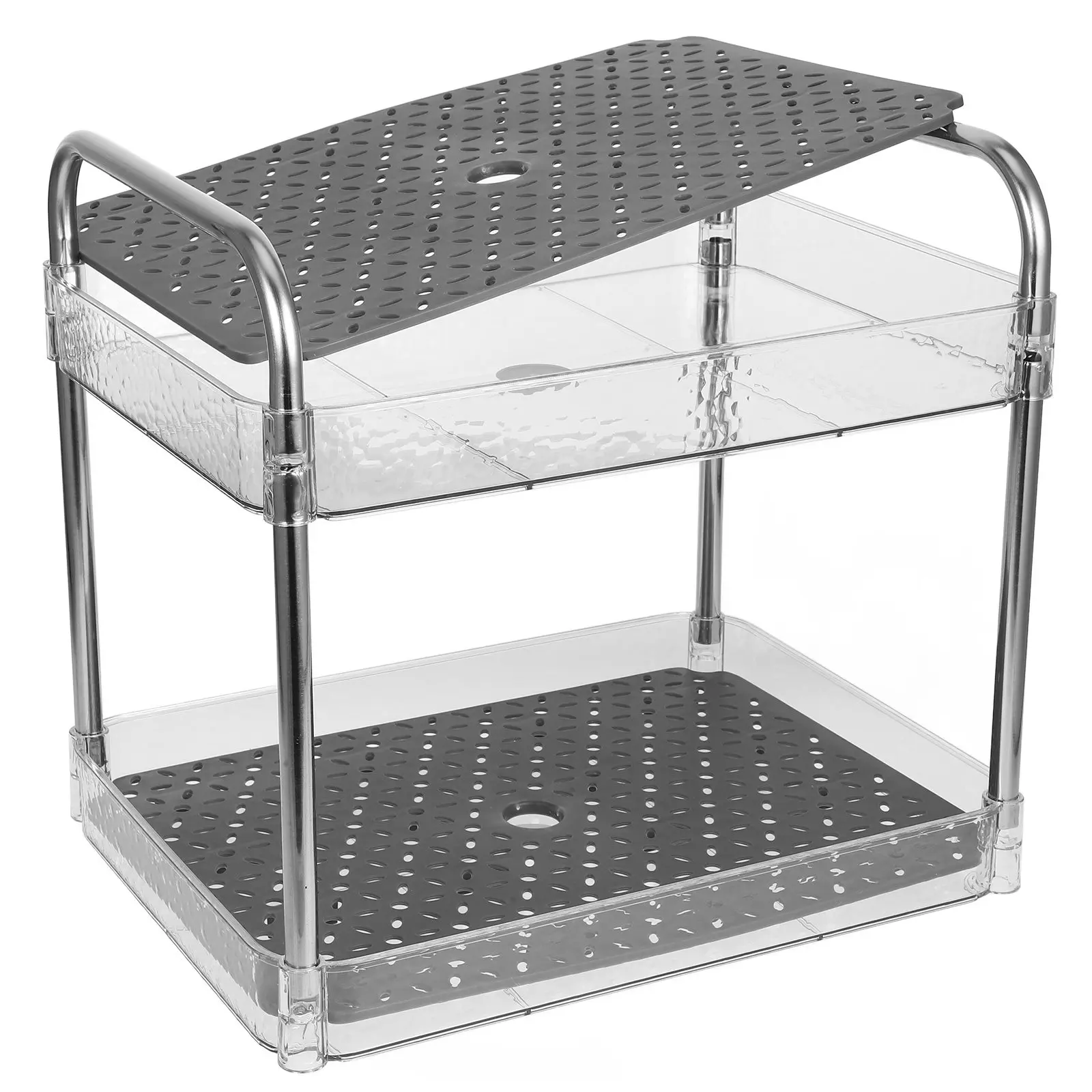 Double Layer Kitchen Counter Dish Drying Rack Transparent Multi Functional Tableware Drain Holder Space Saving Stylish Design
Double Layer Kitchen Counter Dish Drying Rack Transparent Multi Functional Tableware Drain Holder Space Saving Stylish Design
