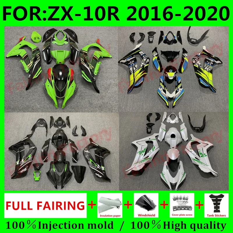 Motorcycle Fairings Kit for Ninja ZX-10R 2016 2017 2018 2019 2020 ZX10R zx 10r 16 17 18 19 20 bodywork full fairing tank cover
Motorcycle Fairings Kit for Ninja ZX-10R 2016 2017 2018 2019 2020 ZX10R zx 10r 16 17 18 19 20 bodywork full fairing tank cover