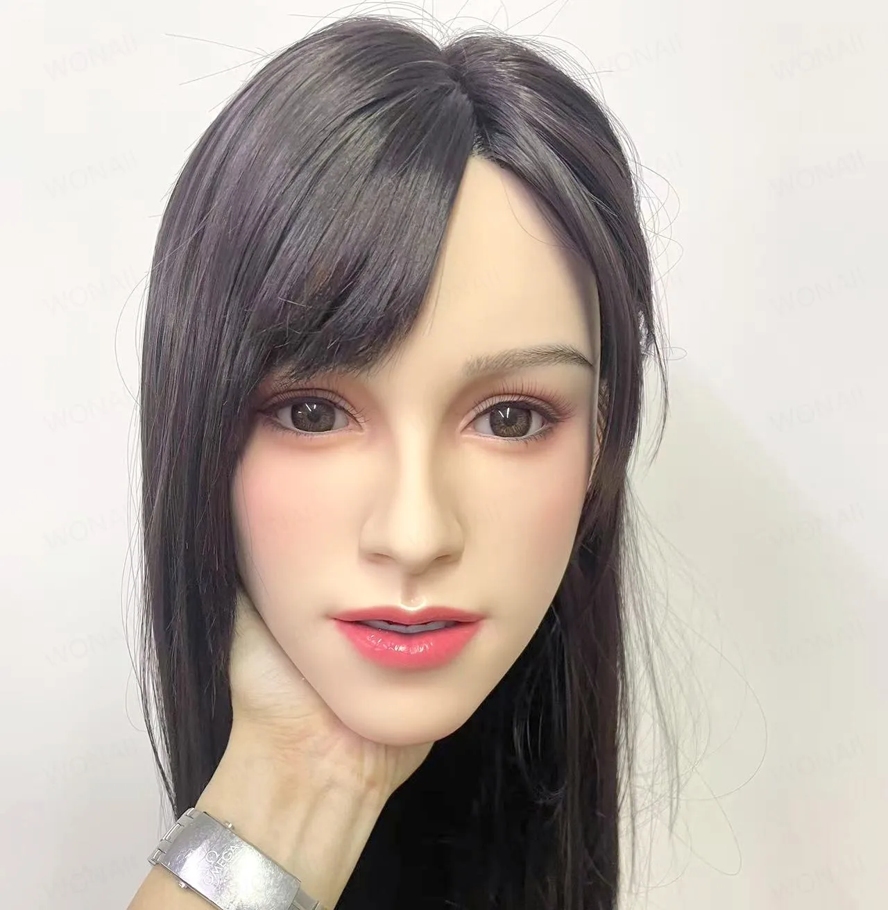 Large adult proportion, exclusively for men, with teeth and tongue, hair and eyebrow transplantation, used for hair accessory di
Large adult proportion, exclusively for men, with teeth and tongue, hair and eyebrow transplantation, used for hair accessory di