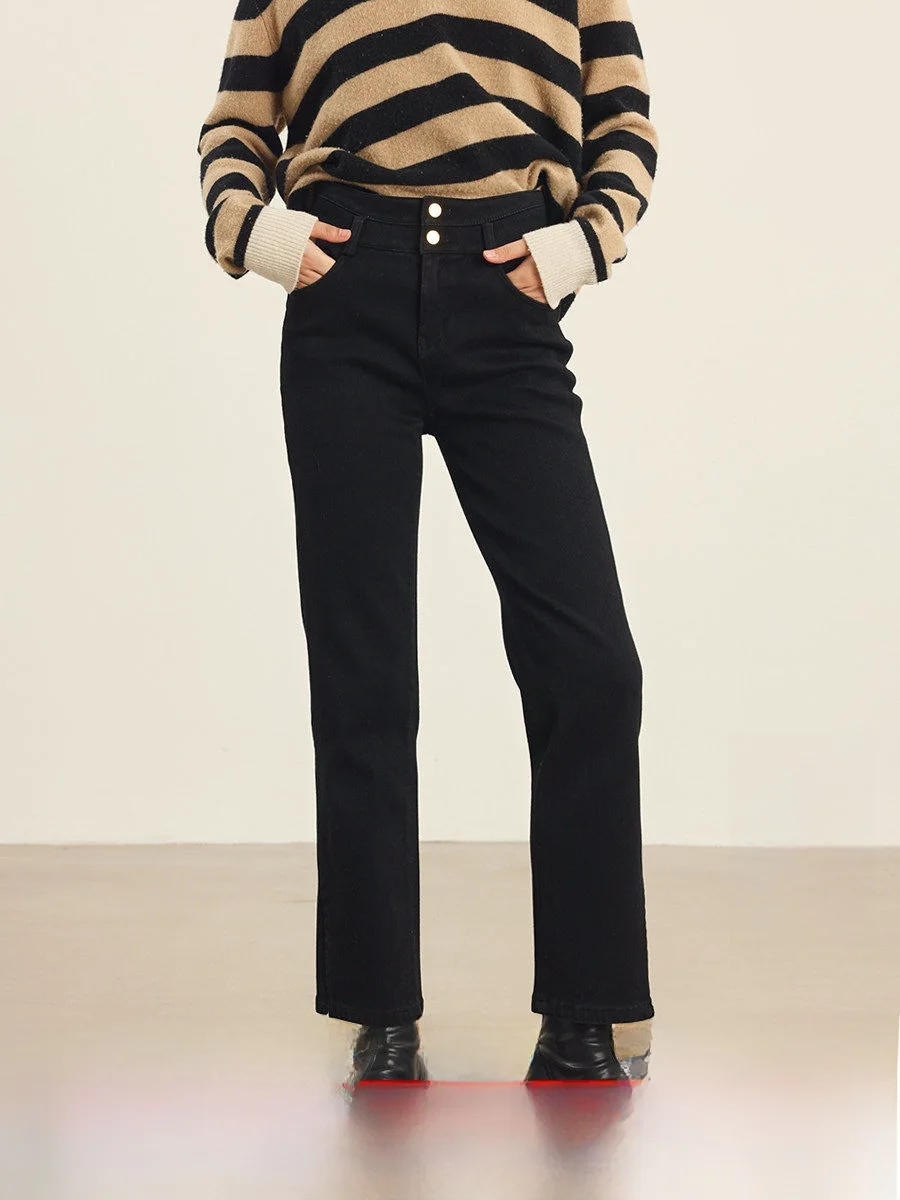 Джинсы женские HeyDr Fce с высокой талией, прямые, утепленные, осенне-зимние, облегающие, черные, укороченные (до щиколотки)
Джинсы женские HeyDr Fce с высокой талией, прямые, утепленные, осенне-зимние, облегающие, черные, укороченные (до щиколотки)