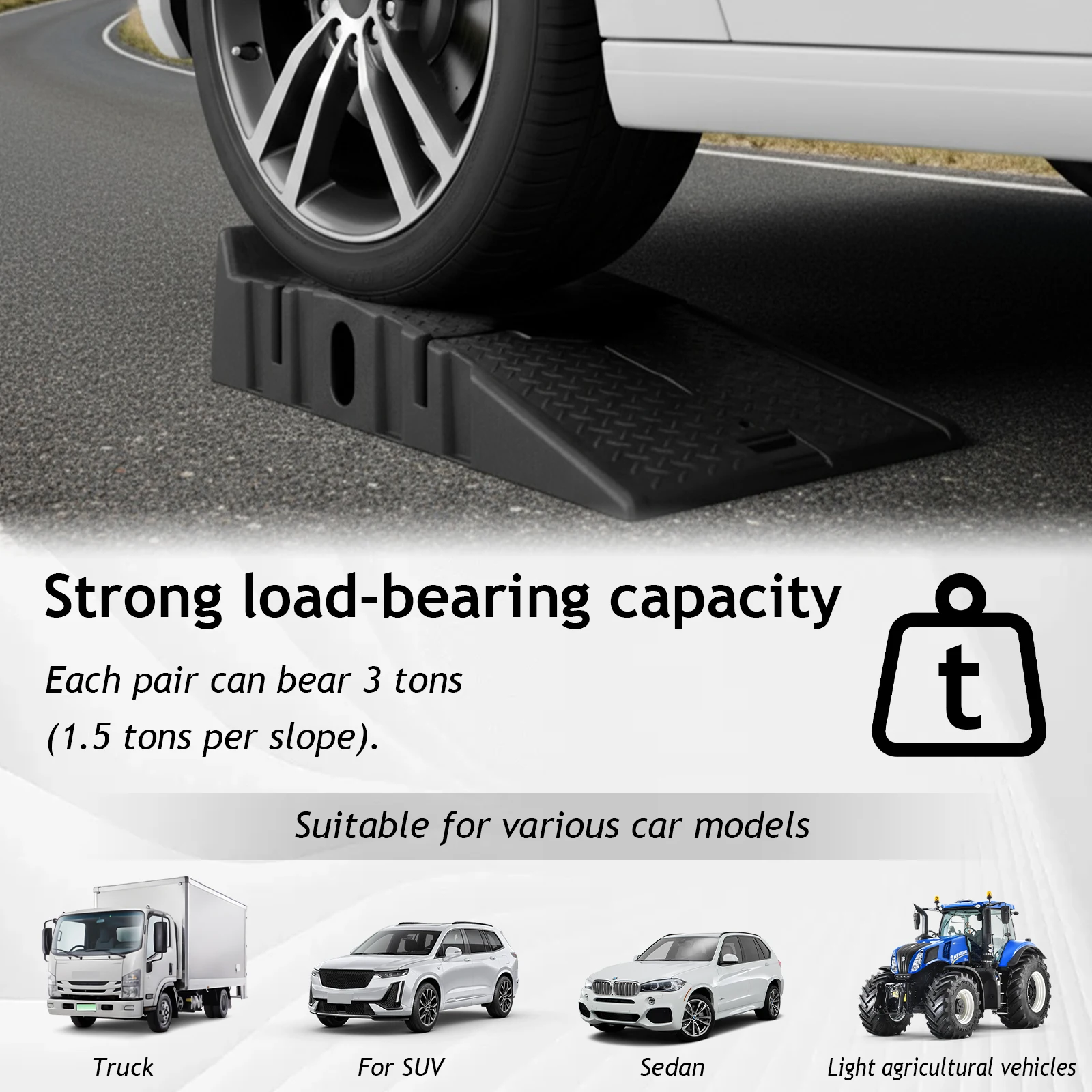2 Pieces Plastic Car Ramps 3 Ton Capacity Car Service Ramps Portable Vehicle Maintenance Tire Ramps for Truck SUV Vehicle Repair
2 Pieces Plastic Car Ramps 3 Ton Capacity Car Service Ramps Portable Vehicle Maintenance Tire Ramps for Truck SUV Vehicle Repair