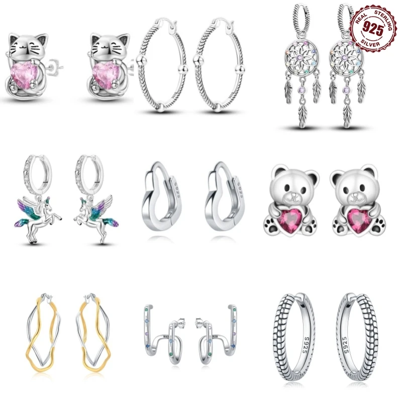 2025 925 Sterling Silver Hoop Earrings Simple Silver kitty Earrings For Women Birthday Wedding Party Birthday Jewelry Gift
2025 925 Sterling Silver Hoop Earrings Simple Silver kitty Earrings For Women Birthday Wedding Party Birthday Jewelry Gift