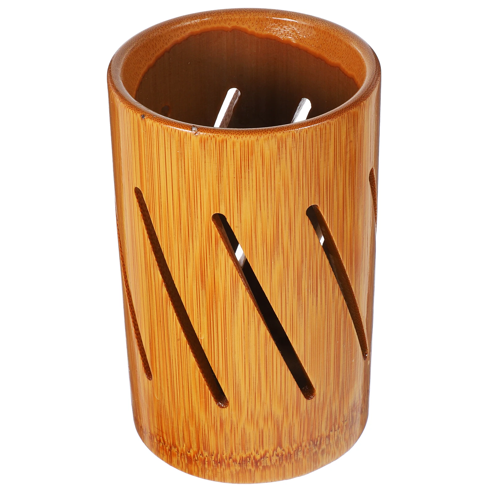 Bamboo Chopstick Holder Large Capacity Kitchen Utensil Organizer Hollow Design Cutlery Storage Rustic Style Easy Clean 
Bamboo Chopstick Holder Large Capacity Kitchen Utensil Organizer Hollow Design Cutlery Storage Rustic Style Easy Clean