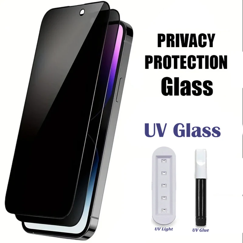 UV Anti spy Privacy Tempered Film For iPhone 15 14 Pro Max 13 12 Mini X XS XR 11 Screen Protector apple 15pro Protective Glass
UV Anti spy Privacy Tempered Film For iPhone 15 14 Pro Max 13 12 Mini X XS XR 11 Screen Protector apple 15pro Protective Glass