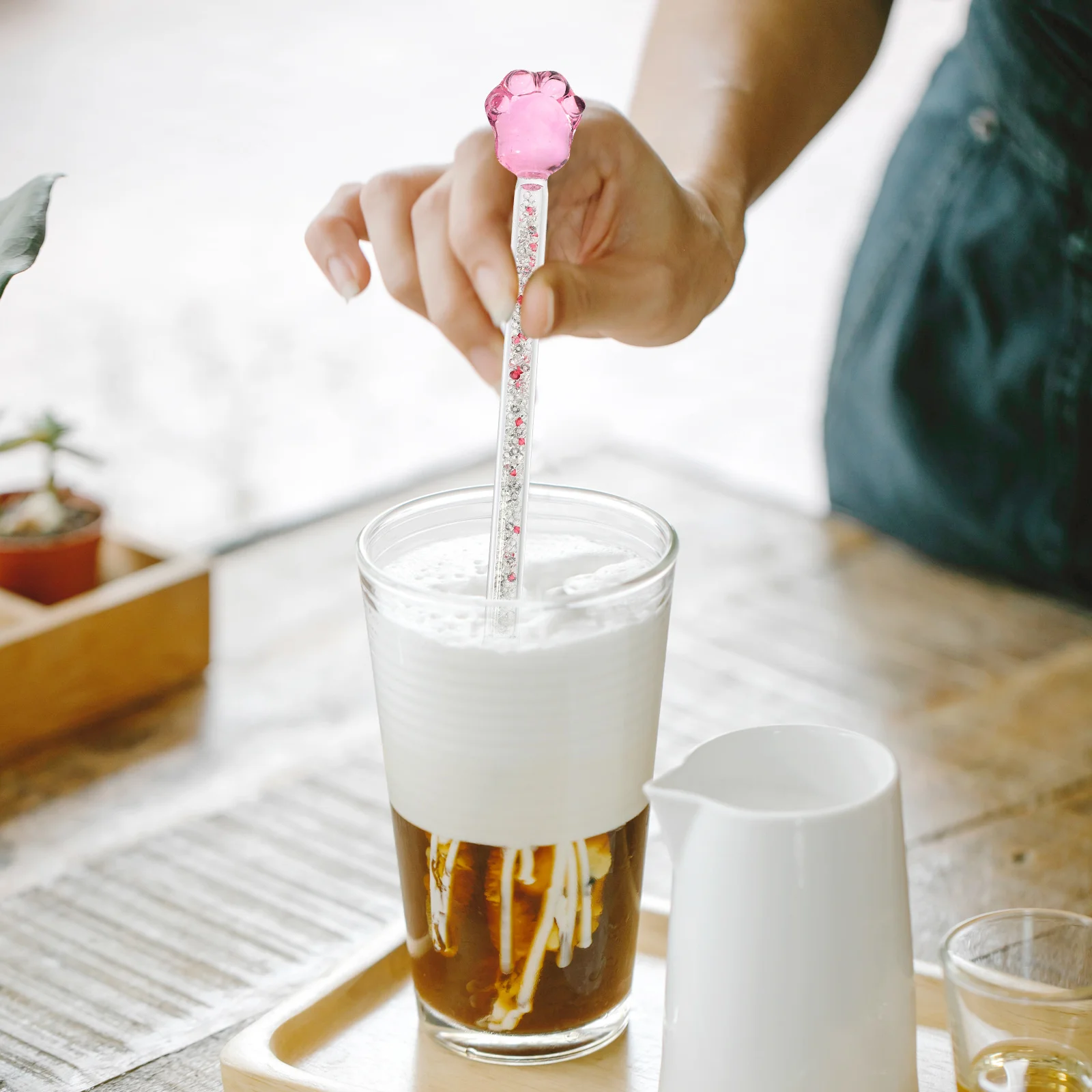 Household Glass Stirring Rod Multi-Function Stir Stick for Coffee Home Bar Accessories Reusable Coffee Stirrer
Household Glass Stirring Rod Multi-Function Stir Stick for Coffee Home Bar Accessories Reusable Coffee Stirrer