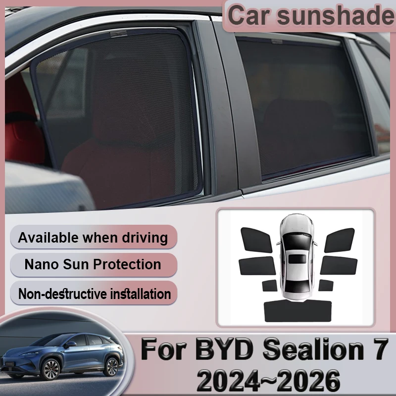 Car Mesh Sunshade For BYD Sealion 7 Accessories 2024 2025 2026 Window Shades Magnetic Sun Visors Privacy Curtains Accessories
Car Mesh Sunshade For BYD Sealion 7 Accessories 2024 2025 2026 Window Shades Magnetic Sun Visors Privacy Curtains Accessories