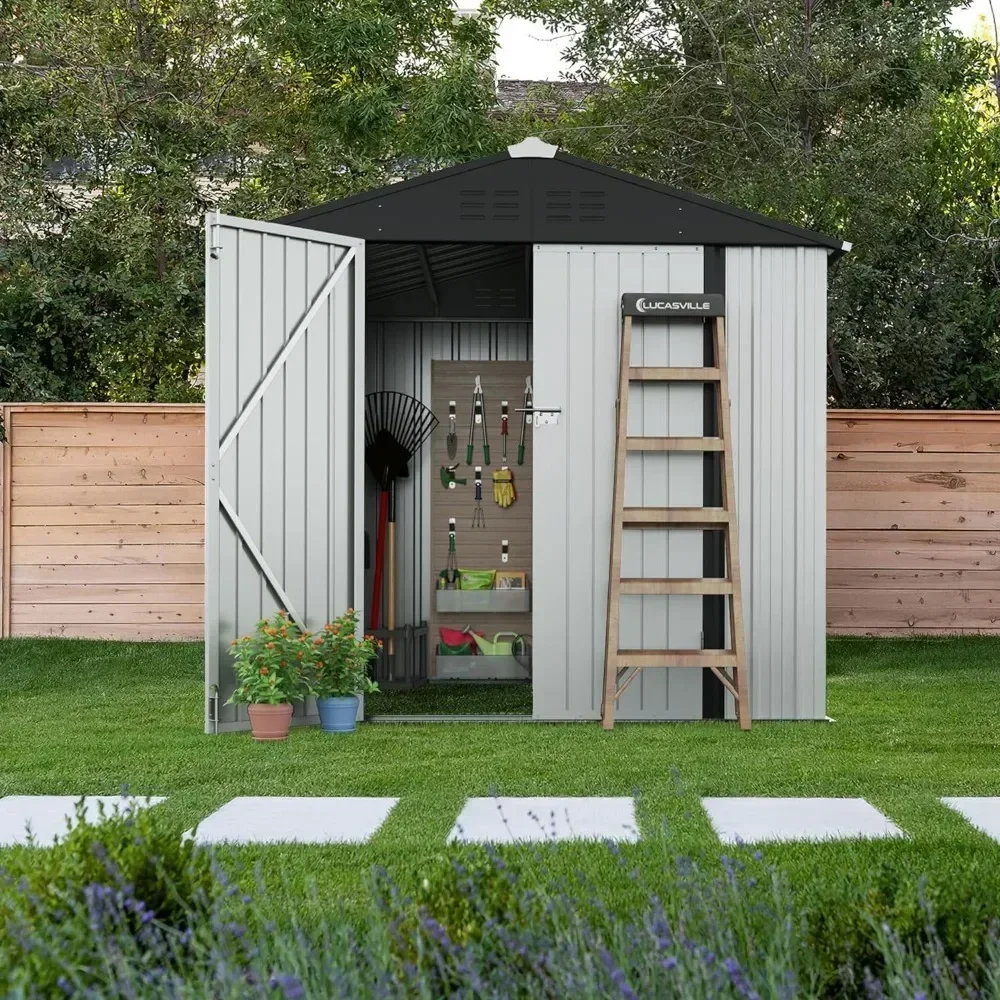 Outdoor Storage Shed, Steel Anti-Corrosion Storages House with Single Lockable Door, Outdoor Garden Storage Sheds
Outdoor Storage Shed, Steel Anti-Corrosion Storages House with Single Lockable Door, Outdoor Garden Storage Sheds