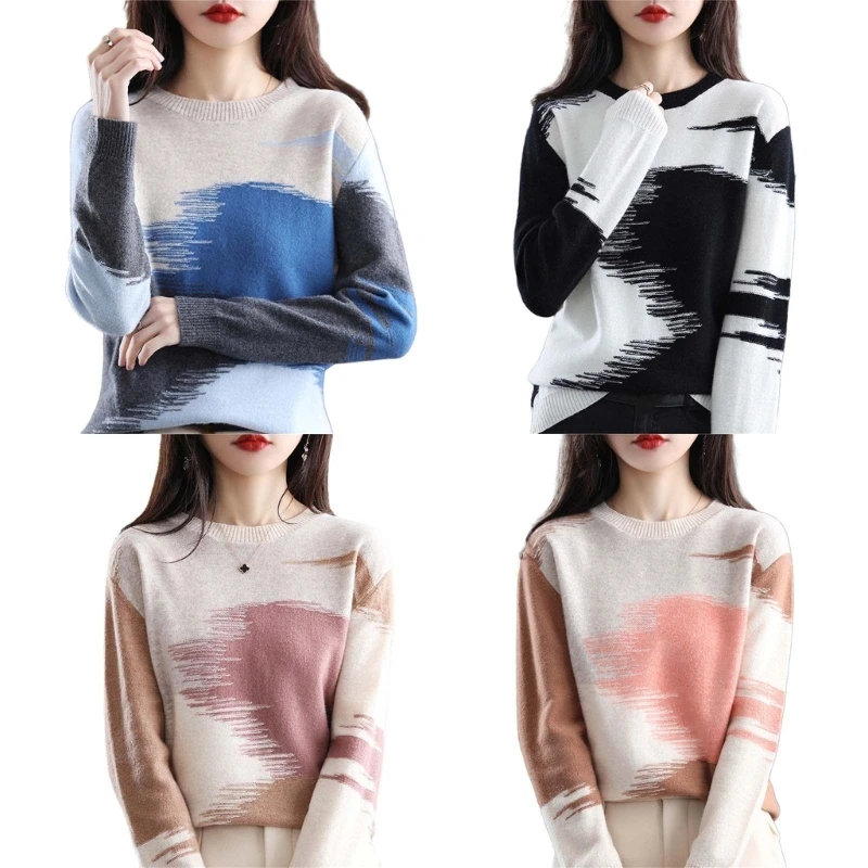Women's Pullover Sweater Long Sleeve Crewneck Jumper Tops Oversized Knit Sweater Tops Winter Warm Sweaters Streetwear
Women's Pullover Sweater Long Sleeve Crewneck Jumper Tops Oversized Knit Sweater Tops Winter Warm Sweaters Streetwear