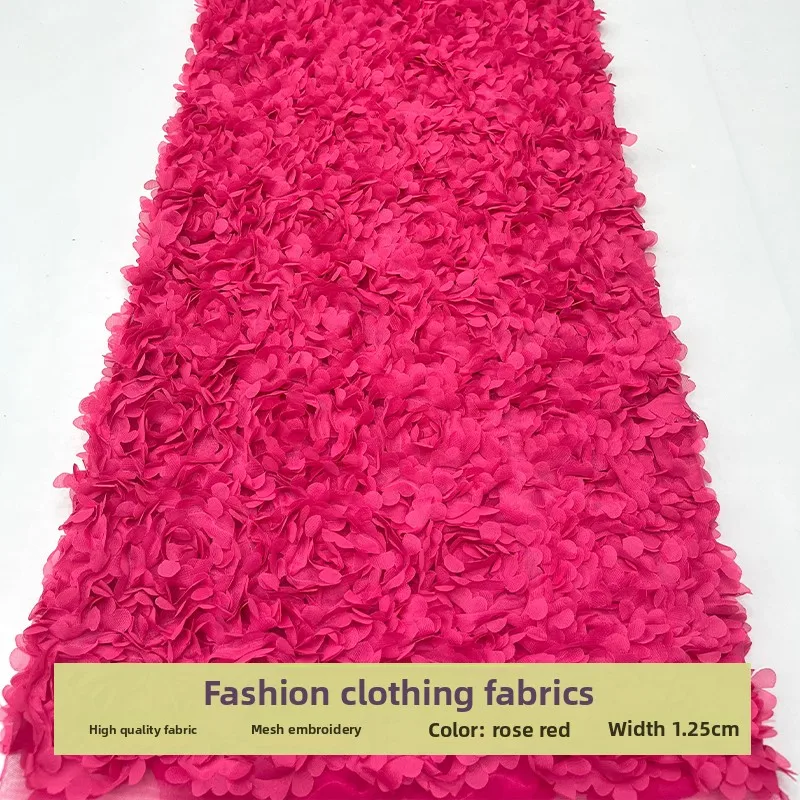 Mesh Lace 3D Rose Embroidery Fabric for Dress Skirt Childrens Clothing Cloth Handmade Diy By The Yard Sewing Material
Mesh Lace 3D Rose Embroidery Fabric for Dress Skirt Childrens Clothing Cloth Handmade Diy By The Yard Sewing Material