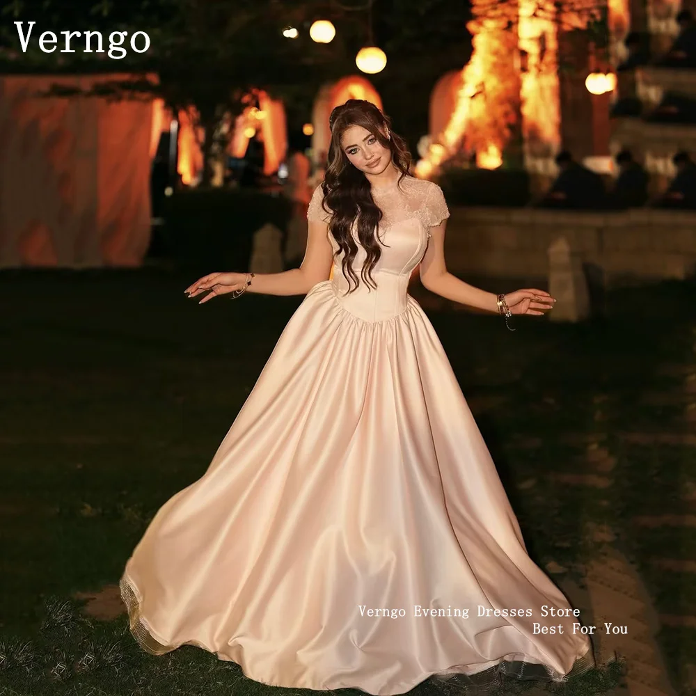 Verngo Luxury Lace Satin Evening Dress Princess A Line Maxi Prom Gowns Lace Up Photo Prom Party Dresses Customized
Verngo Luxury Lace Satin Evening Dress Princess A Line Maxi Prom Gowns Lace Up Photo Prom Party Dresses Customized