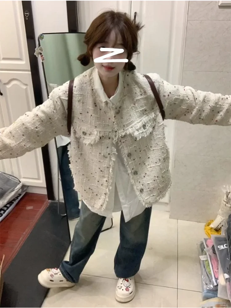 Tweed Jacket Elegant Autumn Womens Fall Warm Windproof Business Professional Lined Work Advanced Windbreakers Plain Workplace OL
Tweed Jacket Elegant Autumn Womens Fall Warm Windproof Business Professional Lined Work Advanced Windbreakers Plain Workplace OL