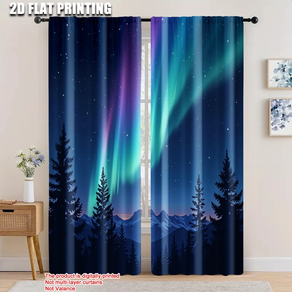 2pcs, 2D flat printing Curtain aurora Machine Washable Polyester,Without Electricity Spring Party & Holiday Decor for Indoor Use
2pcs, 2D flat printing Curtain aurora Machine Washable Polyester,Without Electricity Spring Party & Holiday Decor for Indoor Use