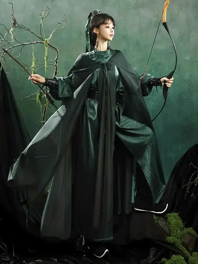 Fairyism Guofeng Flowing Daily Cloak Wristband Cos Cosplay Cummerbund Green Hanfu Tang System Round Neck Robe Cloak 2026 New Hot
Fairyism Guofeng Flowing Daily Cloak Wristband Cos Cosplay Cummerbund Green Hanfu Tang System Round Neck Robe Cloak 2026 New Hot