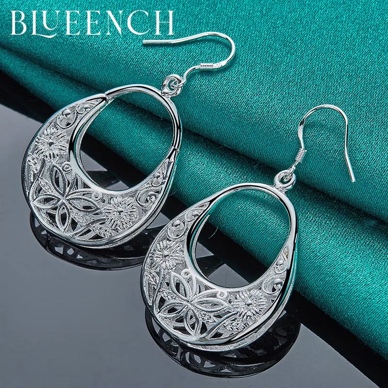 Blueench 925 Sterling Silver Wreath Hollowed Out Earrings Pendant Suitable For Ladies Wedding Party Fashion Charm Jewelry
Blueench 925 Sterling Silver Wreath Hollowed Out Earrings Pendant Suitable For Ladies Wedding Party Fashion Charm Jewelry