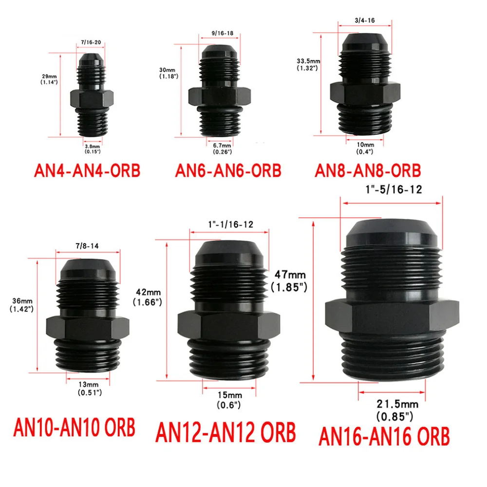 AN4-AN4 AN6-AN6 AN8-AN8 AN10-AN10 AN12-AN12 AN16-AN16 ORB Automotive modification oil circuit aluminum alloy threaded joint
AN4-AN4 AN6-AN6 AN8-AN8 AN10-AN10 AN12-AN12 AN16-AN16 ORB Automotive modification oil circuit aluminum alloy threaded joint
