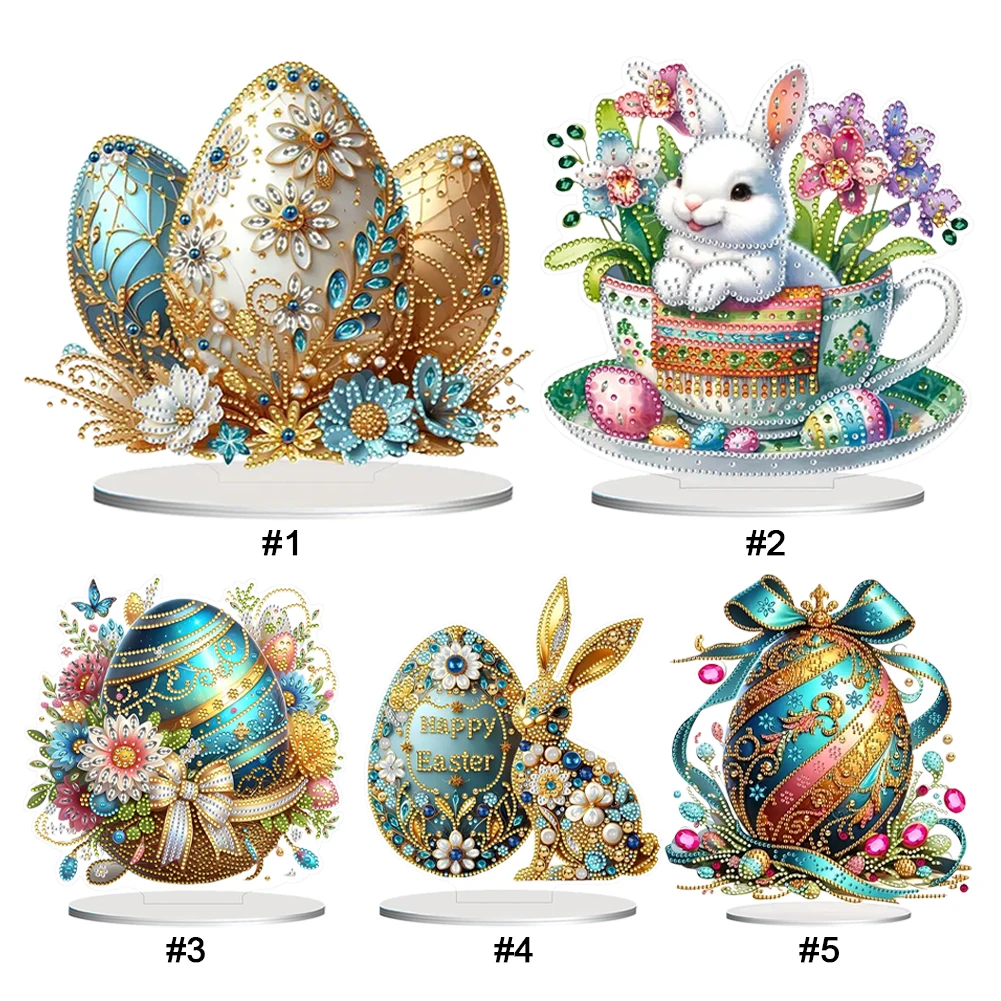 Easter Egg Special Shaped Table Top Diamond Painting Ornament Kits 5D DIY Diamond Art Tabletop Decorations for Adults Beginner
Easter Egg Special Shaped Table Top Diamond Painting Ornament Kits 5D DIY Diamond Art Tabletop Decorations for Adults Beginner