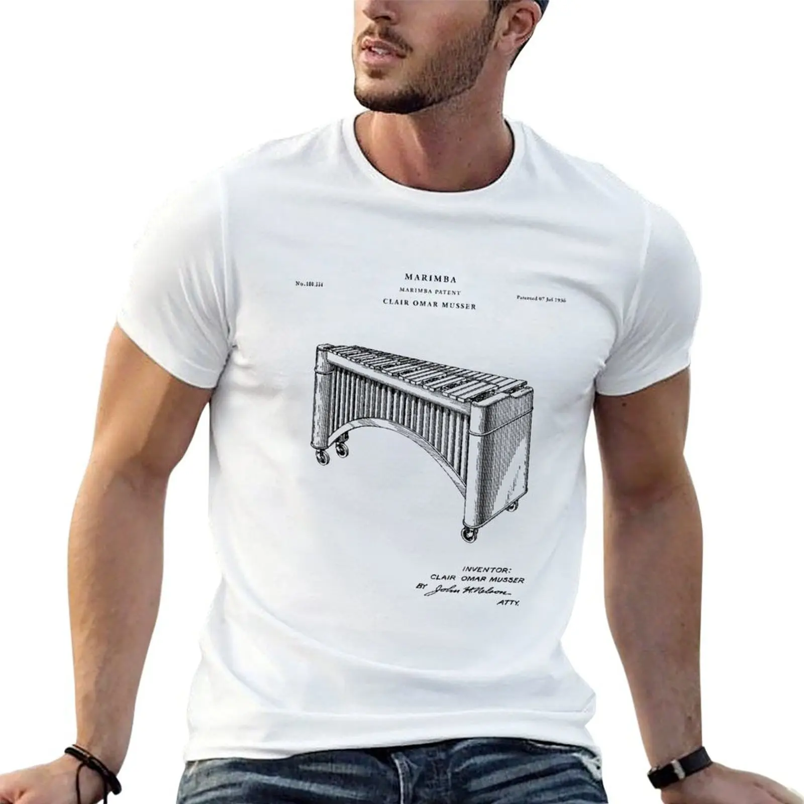Marimba Patent Drawing Blueprint T-Shirt anime t shirts oversize t shirt man luxury t shirts for man graphic tees T-shirt
Marimba Patent Drawing Blueprint T-Shirt anime t shirts oversize t shirt man luxury t shirts for man graphic tees T-shirt