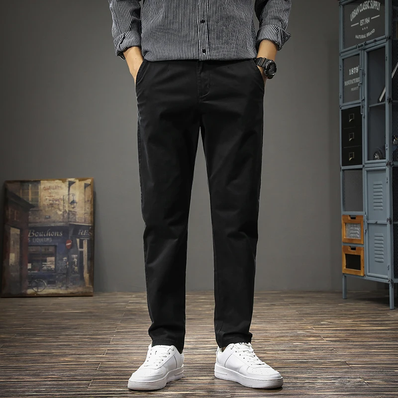 Men's Black Pants Summer Casual Clothing Outdoor Pant Social Cotton Suit Regular Straight Leg Trousers
Men's Black Pants Summer Casual Clothing Outdoor Pant Social Cotton Suit Regular Straight Leg Trousers