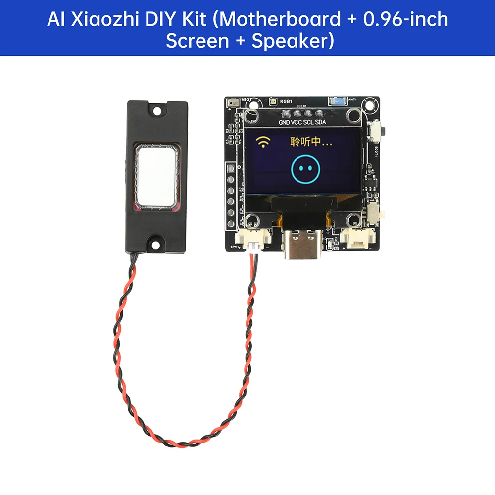 ESP32-S3 Модуль разработки голосового чата SSD1306 OLED-экран с динамиком для Xiaozhi
ESP32-S3 Модуль разработки голосового чата SSD1306 OLED-экран с динамиком для Xiaozhi