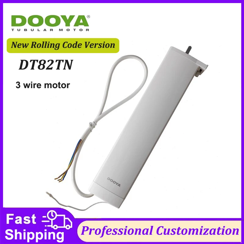 DOOYA Curtain Motor DT82TN 3 Wire AC 220V-240V 50/60 HZ,Dry Contact Switch/RF433 Control,Silent Curtain Motor for Smart Home
DOOYA Curtain Motor DT82TN 3 Wire AC 220V-240V 50/60 HZ,Dry Contact Switch/RF433 Control,Silent Curtain Motor for Smart Home