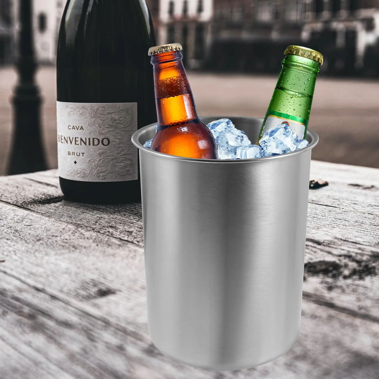 Stainless Steel Ice Bucket Portable Container Ktv Accessory Bucket Household Ice Buckets Lightweight Practical Bar
Stainless Steel Ice Bucket Portable Container Ktv Accessory Bucket Household Ice Buckets Lightweight Practical Bar
