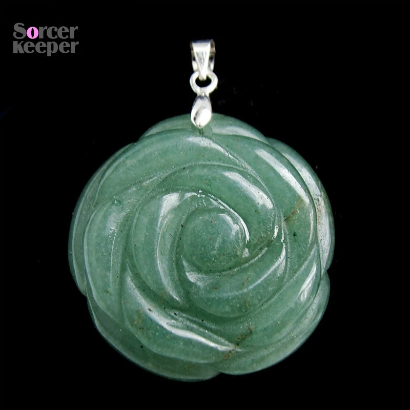 Hand Carved Natural Aventurine Stone Flower Amulet Lucky Women Cute Pendant Necklace Fashion Crystal Jewelry Beads 1PCS HS108
Hand Carved Natural Aventurine Stone Flower Amulet Lucky Women Cute Pendant Necklace Fashion Crystal Jewelry Beads 1PCS HS108