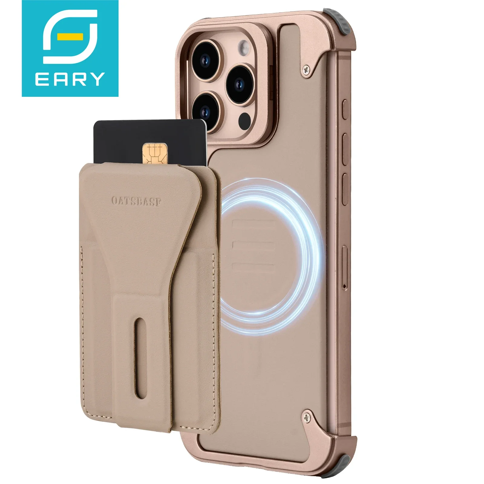 Eary for iPhone 16 Pro Max Case with Magnetic Wallet Card Holder Removable Leather Card Slots Case Frameless Bumper Cover
Eary for iPhone 16 Pro Max Case with Magnetic Wallet Card Holder Removable Leather Card Slots Case Frameless Bumper Cover