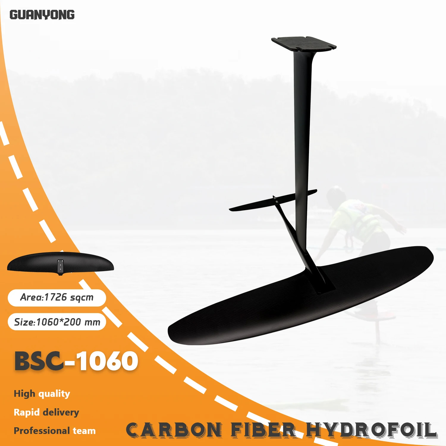Original BSC1060 1726sqcm Standard Front Wing for Hydrofoil Windfoil SUP Paddle Board Surfing Water Sports Waterplay Accessories
Original BSC1060 1726sqcm Standard Front Wing for Hydrofoil Windfoil SUP Paddle Board Surfing Water Sports Waterplay Accessories