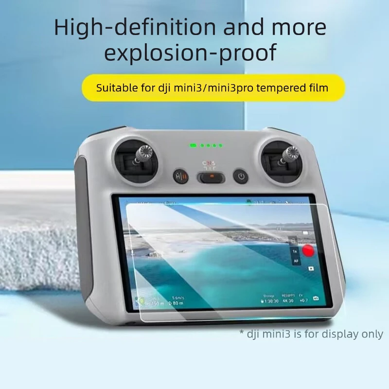 Compatible with Mini 3 Pro (RC with Screen) — Tempered Glass Screen Protector: HD, Explosion-Proof, and Scratch-Resistant
Compatible with Mini 3 Pro (RC with Screen) — Tempered Glass Screen Protector: HD, Explosion-Proof, and Scratch-Resistant