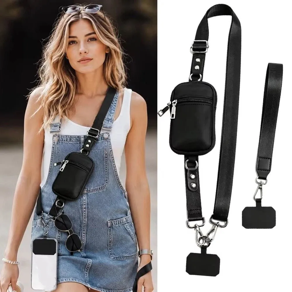 Adjustable Zippered Coin Pouch Zipper Wallet Detachable Crossbody Phone Bag Nylon Hands-Free Women's Keychain Wallet
Adjustable Zippered Coin Pouch Zipper Wallet Detachable Crossbody Phone Bag Nylon Hands-Free Women's Keychain Wallet