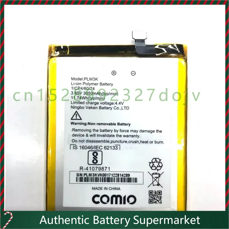 Новый высококачественный аккумулятор PLM3K 3050 мАч 11,74 Втч 3,85 В для Comio PLM3K 1ICP4/60/74 аккумулятор для сотового телефона
Новый высококачественный аккумулятор PLM3K 3050 мАч 11,74 Втч 3,85 В для Comio PLM3K 1ICP4/60/74 аккумулятор для сотового телефона