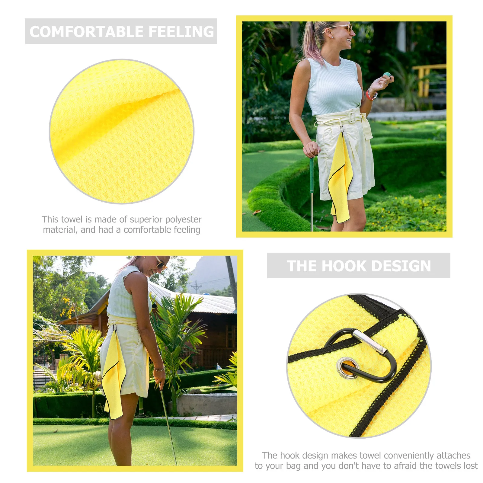 2Pcs Portable Golfing Towels Polyester Sweat-Absorbent Quick-Dry Dry Towels Convenient Professional Balls Supply
2Pcs Portable Golfing Towels Polyester Sweat-Absorbent Quick-Dry Dry Towels Convenient Professional Balls Supply