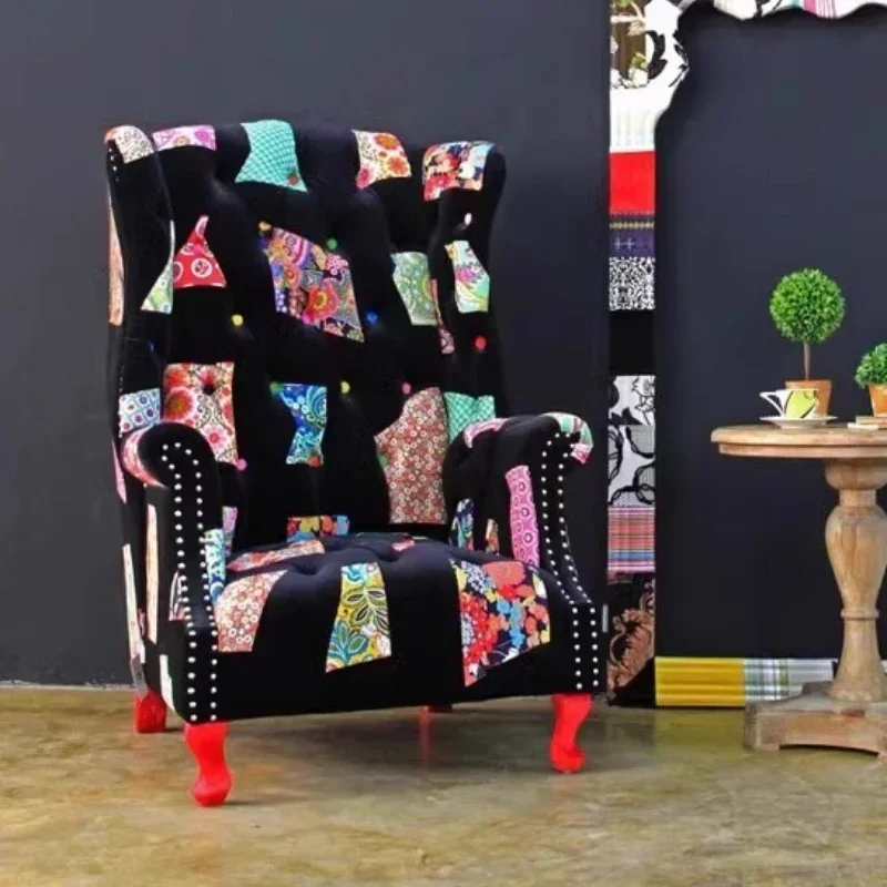 Light house tiger chair European patch splicing contrasting color single sofa neoclassical cafe club lounge chair
Light house tiger chair European patch splicing contrasting color single sofa neoclassical cafe club lounge chair