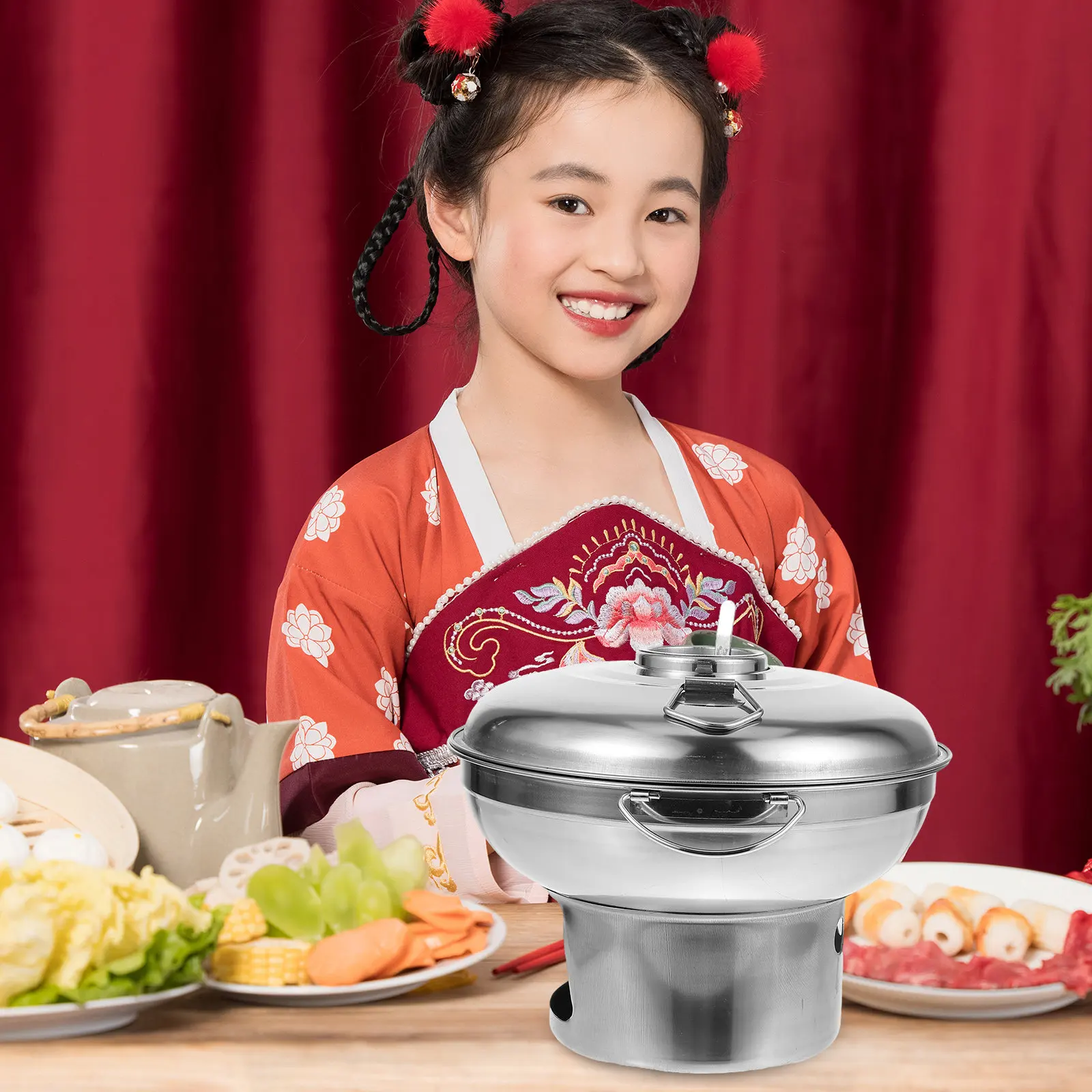 Household Hot Pot Stainless Steel Thickened Cooking Pot for Seafood Ramen Stir-Fry Multi-Use Kitchen Pan with Rapid Heating
Household Hot Pot Stainless Steel Thickened Cooking Pot for Seafood Ramen Stir-Fry Multi-Use Kitchen Pan with Rapid Heating