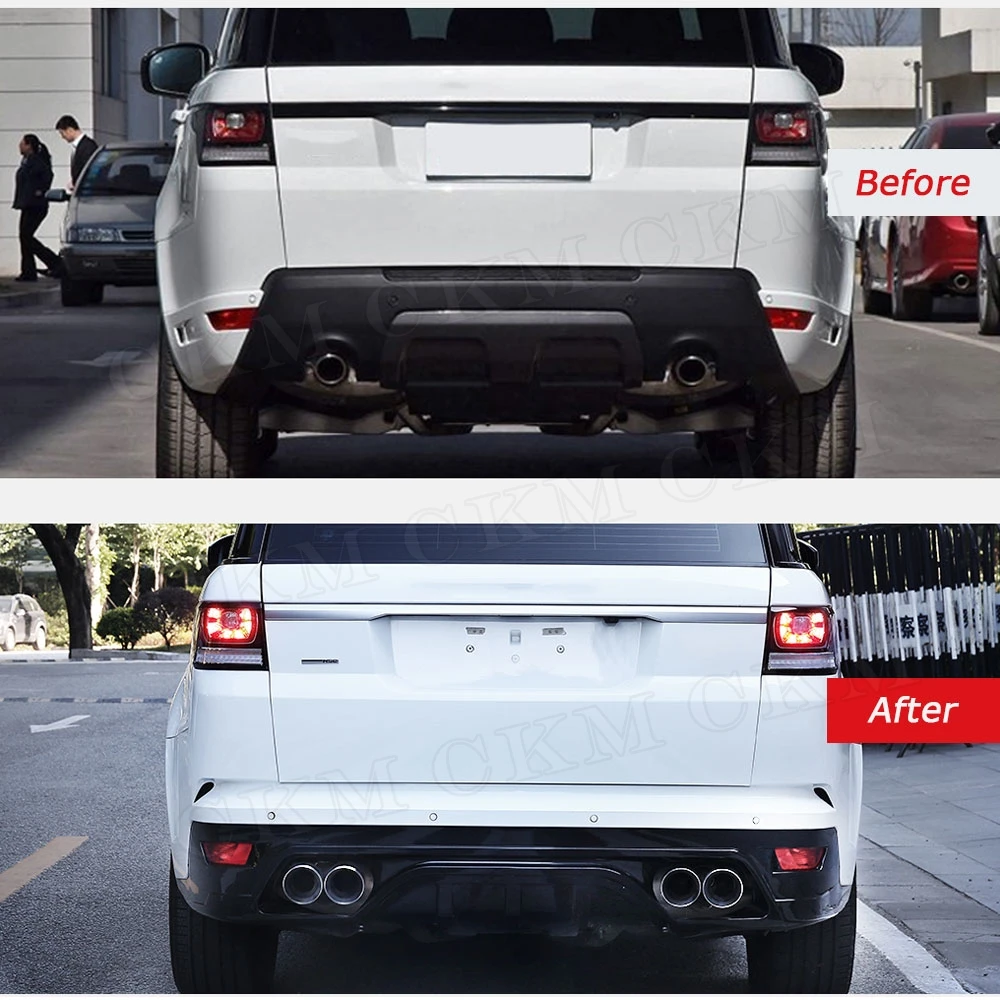 PP Body Kits for Land Rover Range Rover Evoque Sport to S Style Front Bumper Grills Rear Bumper With Exhaust Tips
PP Body Kits for Land Rover Range Rover Evoque Sport to S Style Front Bumper Grills Rear Bumper With Exhaust Tips