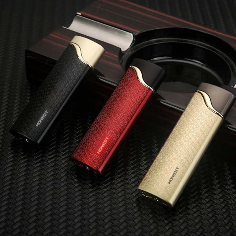 Honest Metal Ultra-thin Windproof Red Flame Butane Gas Lighter Portable Men's Smoking Tool Cigar Lighter Men's Exquisite Gift
Honest Metal Ultra-thin Windproof Red Flame Butane Gas Lighter Portable Men's Smoking Tool Cigar Lighter Men's Exquisite Gift