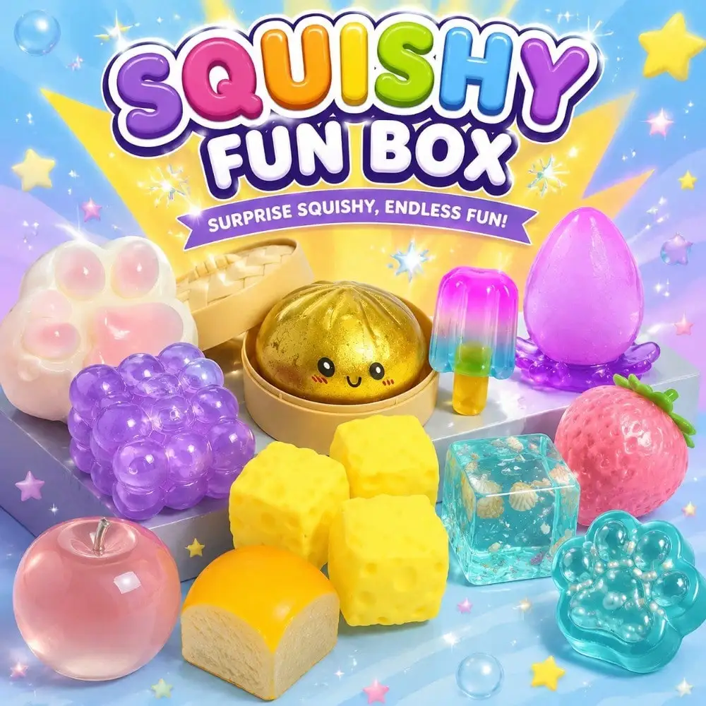 Random Ocean Themed Squishy Fun Box - Assorted Slow Rebound Sensory Fidget Squeeze Toys for Stress Relief Anxiety Relief Gift Set for Kids Adults Teens Party Surprise Mystery Blind Box
Random Ocean Themed Squishy Fun Box - Assorted Slow Rebound Sensory Fidget Squeeze Toys for Stress Relief Anxiety Relief Gift Set for Kids Adults Teens Party Surprise Mystery Blind Box