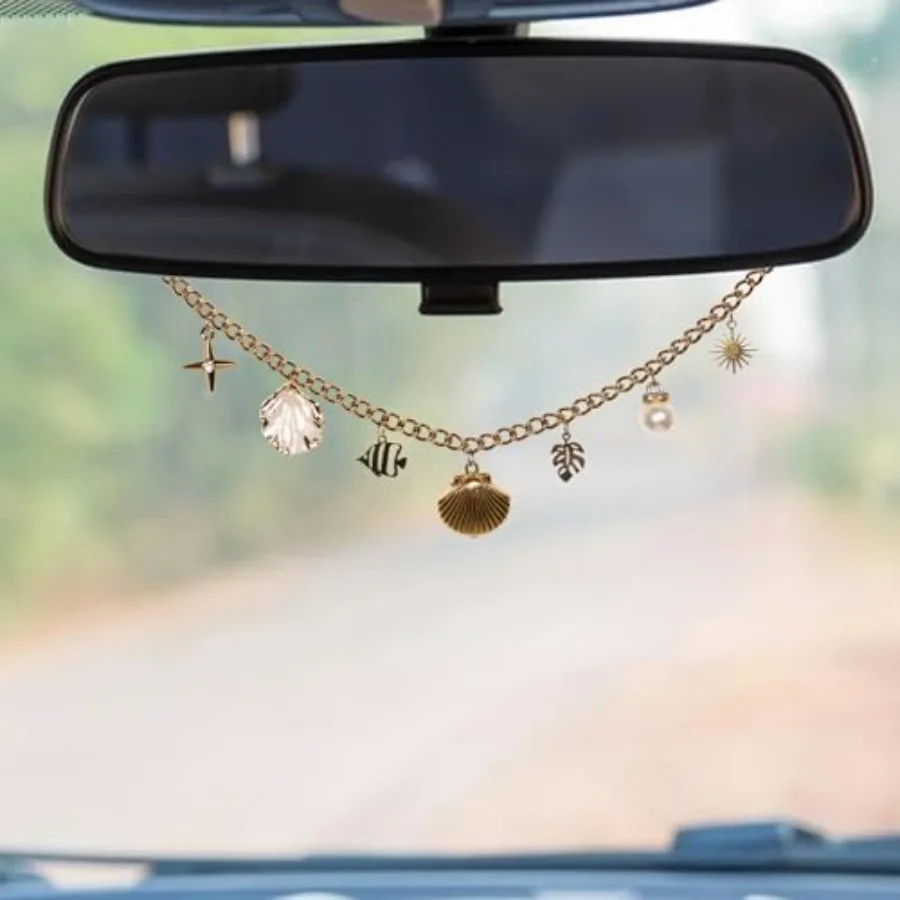Cute Car Rear View Mirror Hanging Accessories for Women, Beach Beachy Car Decor Jewelry Charm, Boho Rearview Ornament Pendant D
Cute Car Rear View Mirror Hanging Accessories for Women, Beach Beachy Car Decor Jewelry Charm, Boho Rearview Ornament Pendant D