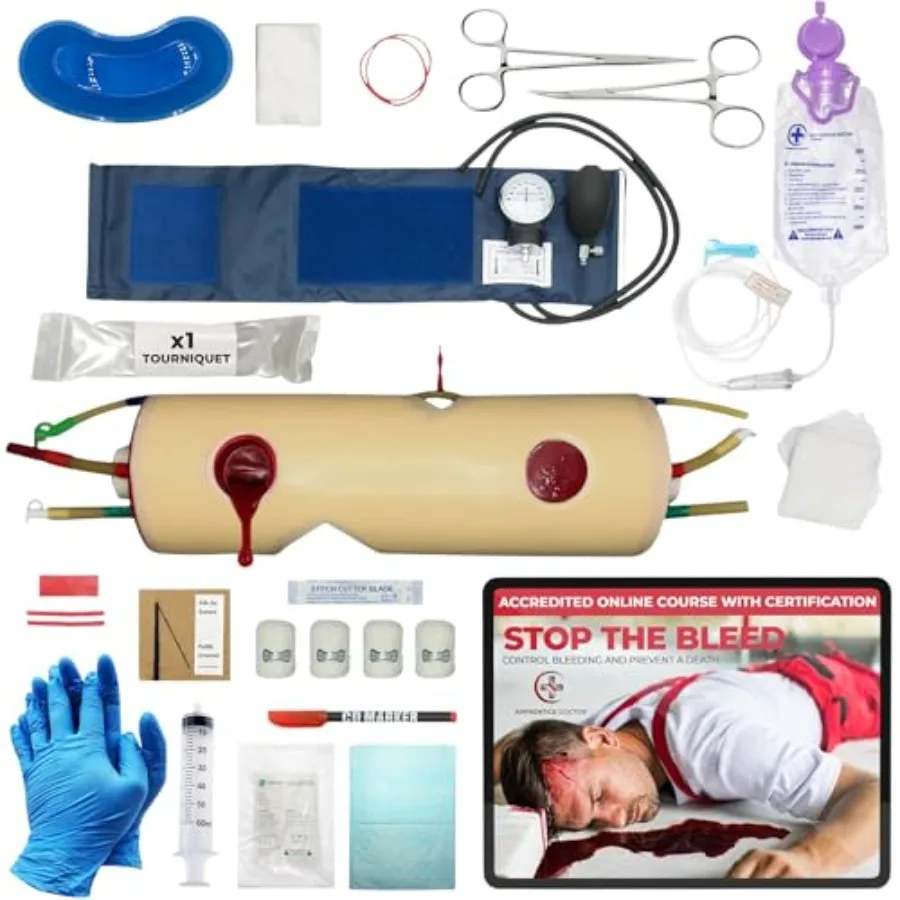 Stop The Bleed Kit for Public Medical Professionals - Tourniquet Emergency Bleeding Control Kit with Accredited Online Training
Stop The Bleed Kit for Public Medical Professionals - Tourniquet Emergency Bleeding Control Kit with Accredited Online Training