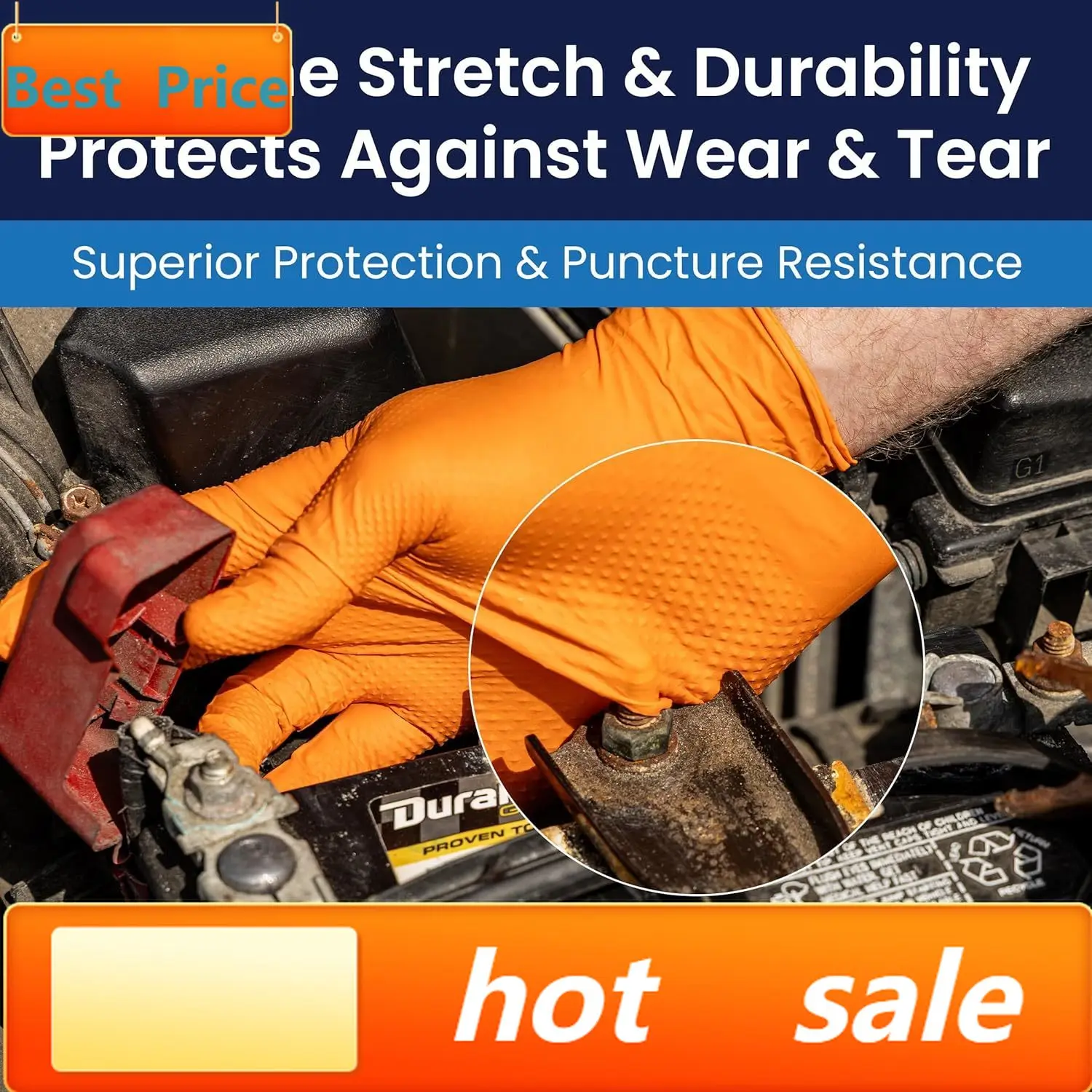 hot-sellingProWorks CATCH Disposable Nitrile Gloves – 9 Mil, Heavy Duty Work Rubber Glove with Raised Pyramid Grip, Non–Latex &
hot-sellingProWorks CATCH Disposable Nitrile Gloves – 9 Mil, Heavy Duty Work Rubber Glove with Raised Pyramid Grip, Non–Latex &