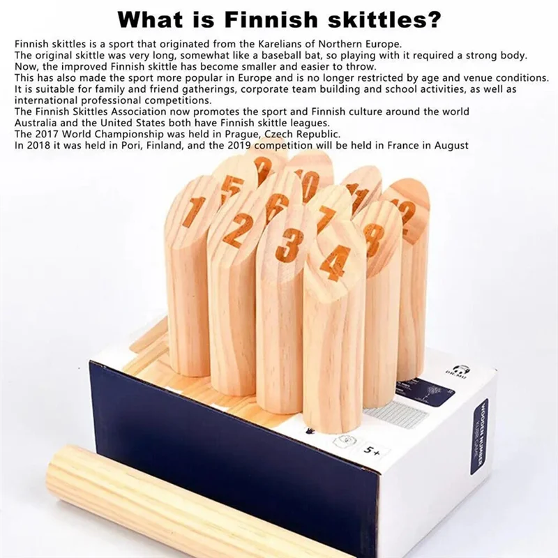 FBIL-Wooden Tossing Game Hardwood Throwing Bowling Game Numbered Block Toss Games Set
FBIL-Wooden Tossing Game Hardwood Throwing Bowling Game Numbered Block Toss Games Set