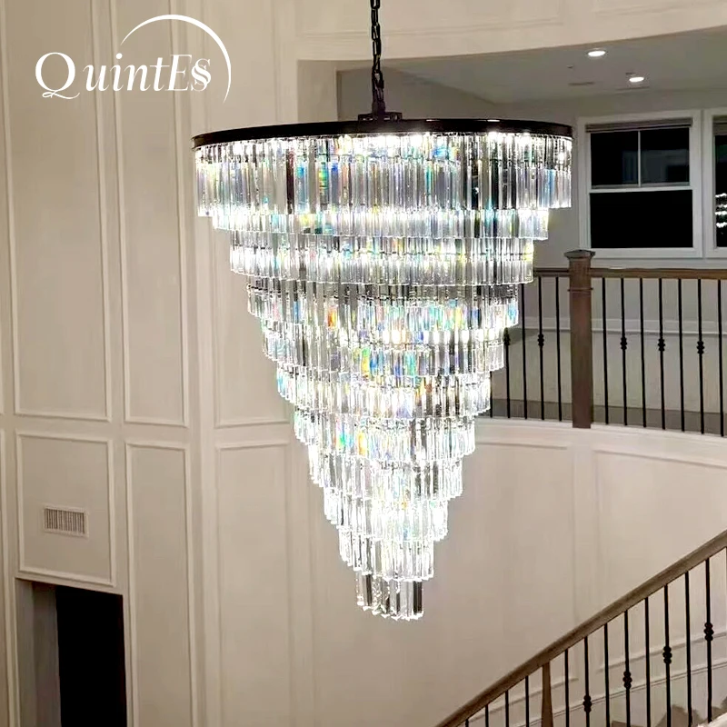Helix Chandeliers Modern Round LED Spiral Large K9 Crystal Black Metal Lamps Lustre Living Room Staircase Hotel Lights Fixture
Helix Chandeliers Modern Round LED Spiral Large K9 Crystal Black Metal Lamps Lustre Living Room Staircase Hotel Lights Fixture