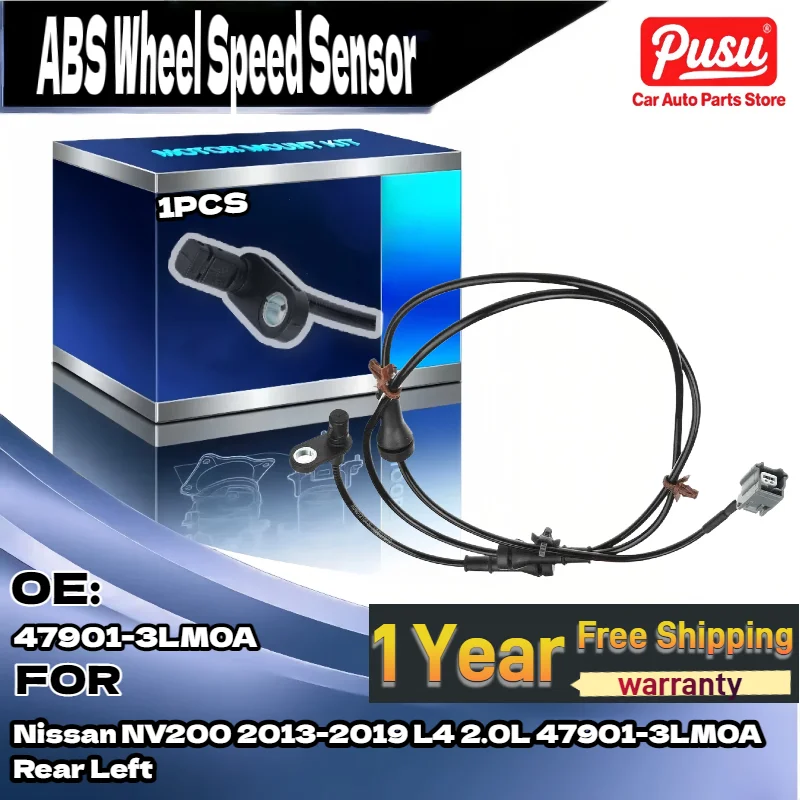 ABS Wheel Speed Sensor for Nissan NV200 2013-2019 L4 2.0L Rear Left 47901-3LM0A 
ABS Wheel Speed Sensor for Nissan NV200 2013-2019 L4 2.0L Rear Left 47901-3LM0A