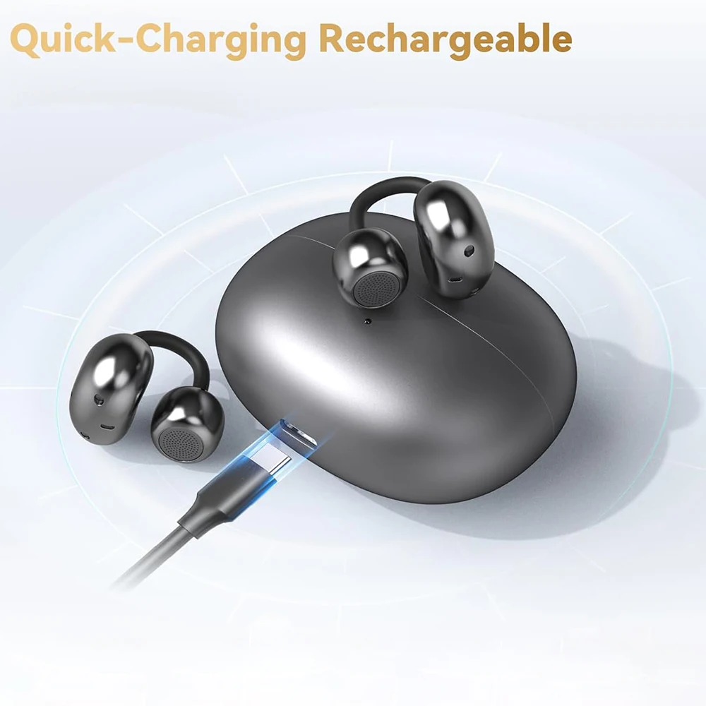 UYUXIO OWS Wireless Earbuds BT 5.4 Clip on Headphone with 72H Play Time Open Ear Long-Battery Life Ear Buds for Workouts Sport
UYUXIO OWS Wireless Earbuds BT 5.4 Clip on Headphone with 72H Play Time Open Ear Long-Battery Life Ear Buds for Workouts Sport