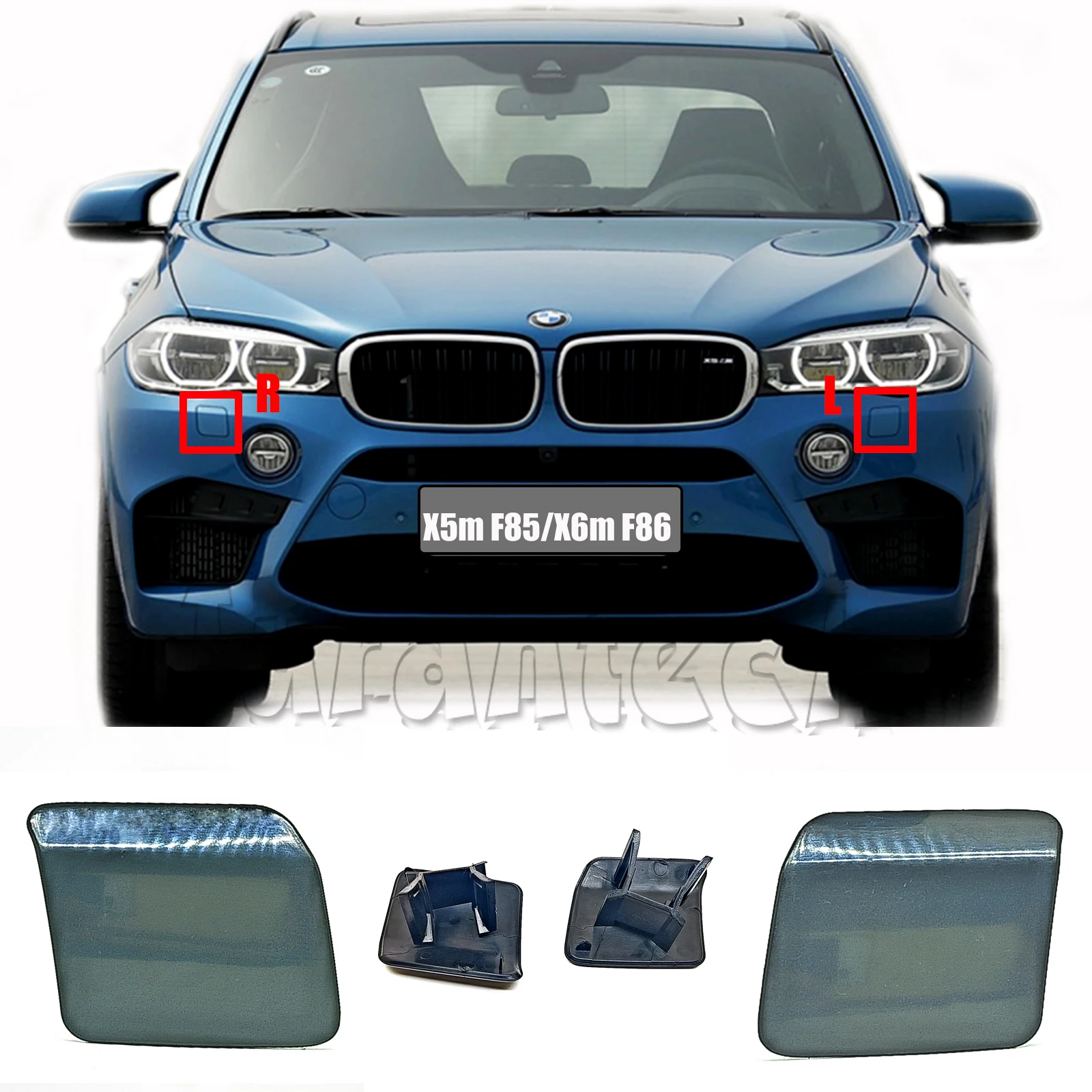 Headlight Washer Cover Fit 15-19 BMW M series X5m F85 X6m F86 X5 M X6 M Front Bumper Cap
Headlight Washer Cover Fit 15-19 BMW M series X5m F85 X6m F86 X5 M X6 M Front Bumper Cap