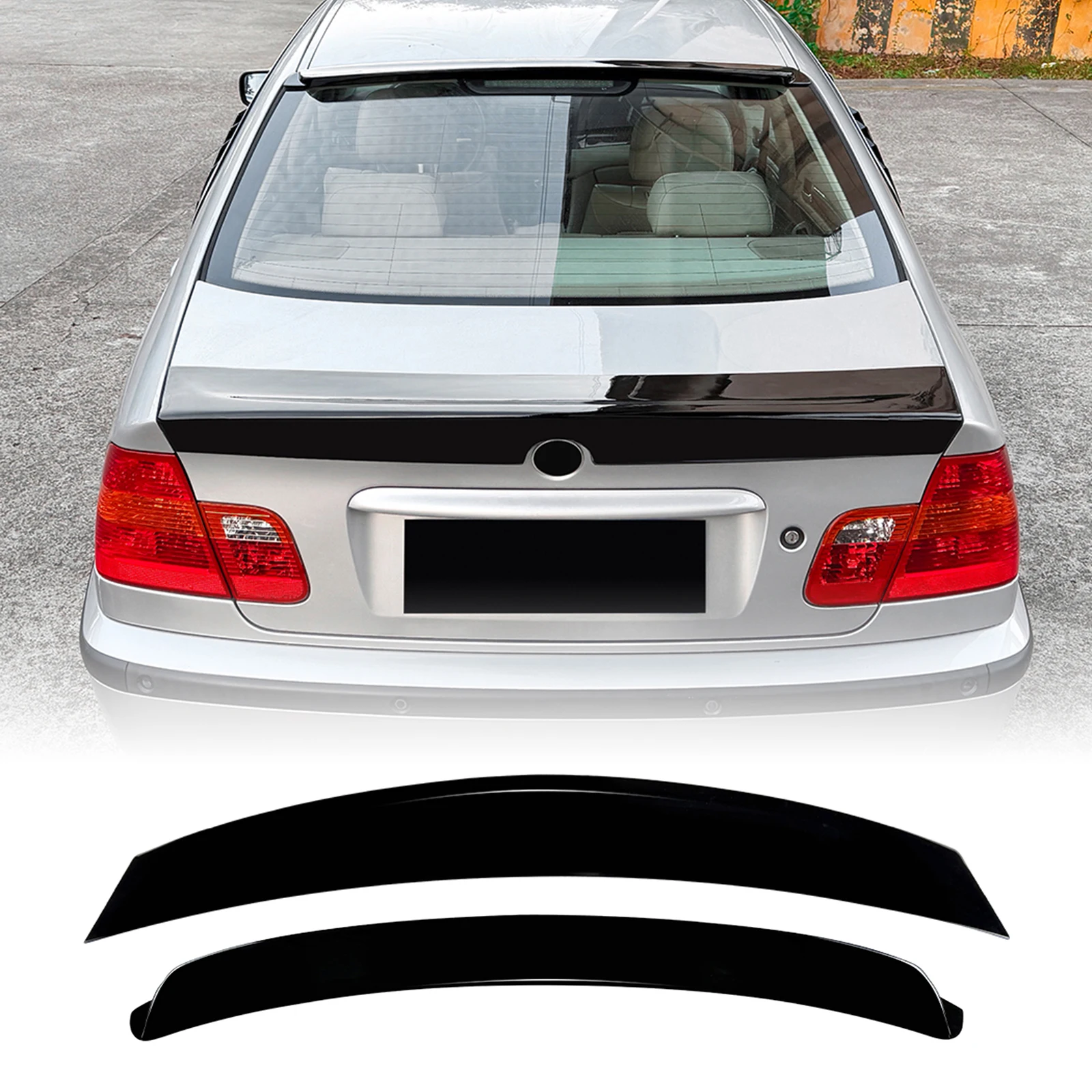 CSL Style Rear Trunk Lid Splitter+M3 Style Roof Spoiler Wing Lip For BMW 3 Series E46 320i 325i 328i 330i 4-Door M3 1998-2004
CSL Style Rear Trunk Lid Splitter+M3 Style Roof Spoiler Wing Lip For BMW 3 Series E46 320i 325i 328i 330i 4-Door M3 1998-2004