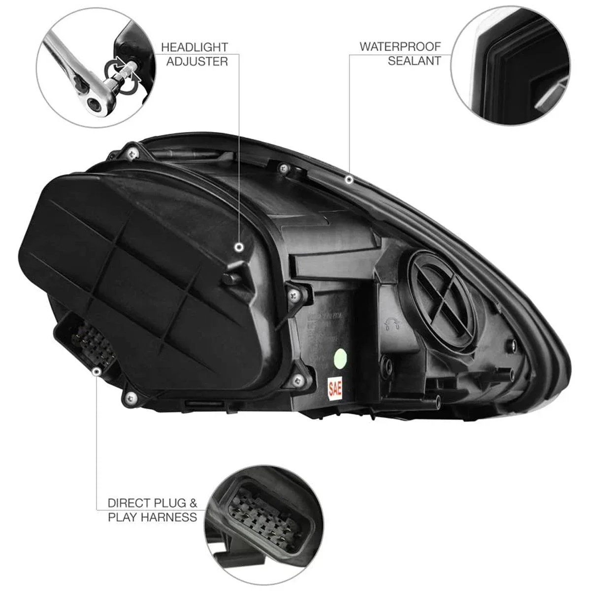 TYPY New LED Head Lamp Upgrade Modified For Porsche Boxster Cayman 987 Headlight 2005-2008 Dynamic Signal Head Auto Accessories
TYPY New LED Head Lamp Upgrade Modified For Porsche Boxster Cayman 987 Headlight 2005-2008 Dynamic Signal Head Auto Accessories